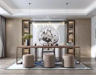 多文镇新中式风格茶室如何规划设计